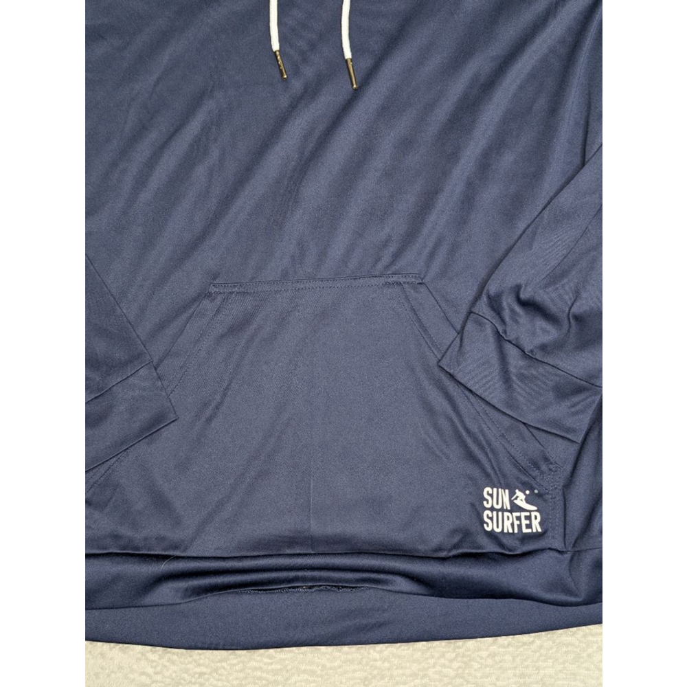 Men's SUN SURFER Navy Blue Hoodie L UV Protection - Picture 5 of 11